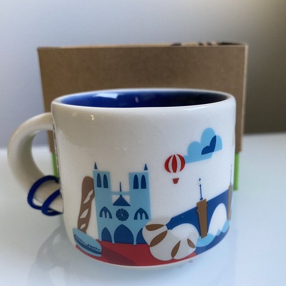 New Starbucks Paris You Are Here 2 oz Demi Expresso Mug Ornament - Picture 3 of 7